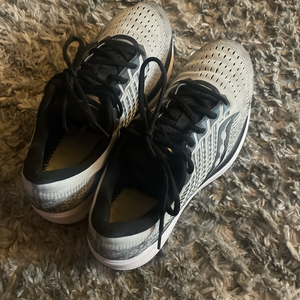 Saucony Black and White Athletic Sneakers